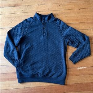 Goodfellow & Co Men's Blue Quilted Crewneck Sweater